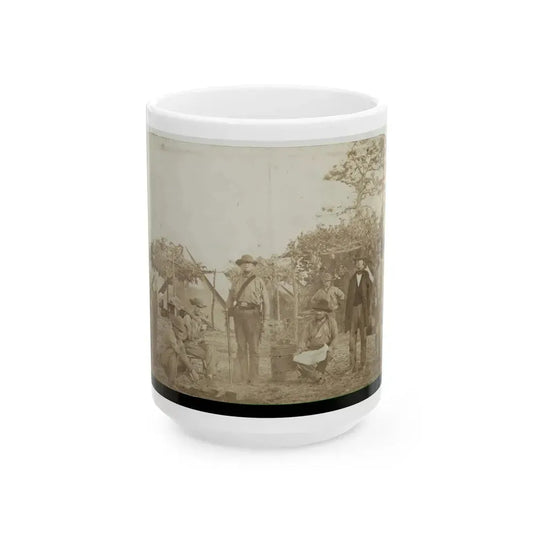Confederate Camp, Warrington Navy Yard, Pensacola, Florida (U.S. Civil War) White Coffee Mug 15oz - Go Mug Yourself