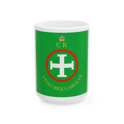 Confederate Ireland battle flag (Ireland) White Coffee Mug 15oz - Go Mug Yourself