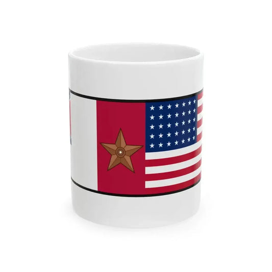 Confederate National Flag  US flag 35 stars (United States) White Coffee Mug 11oz - Go Mug Yourself