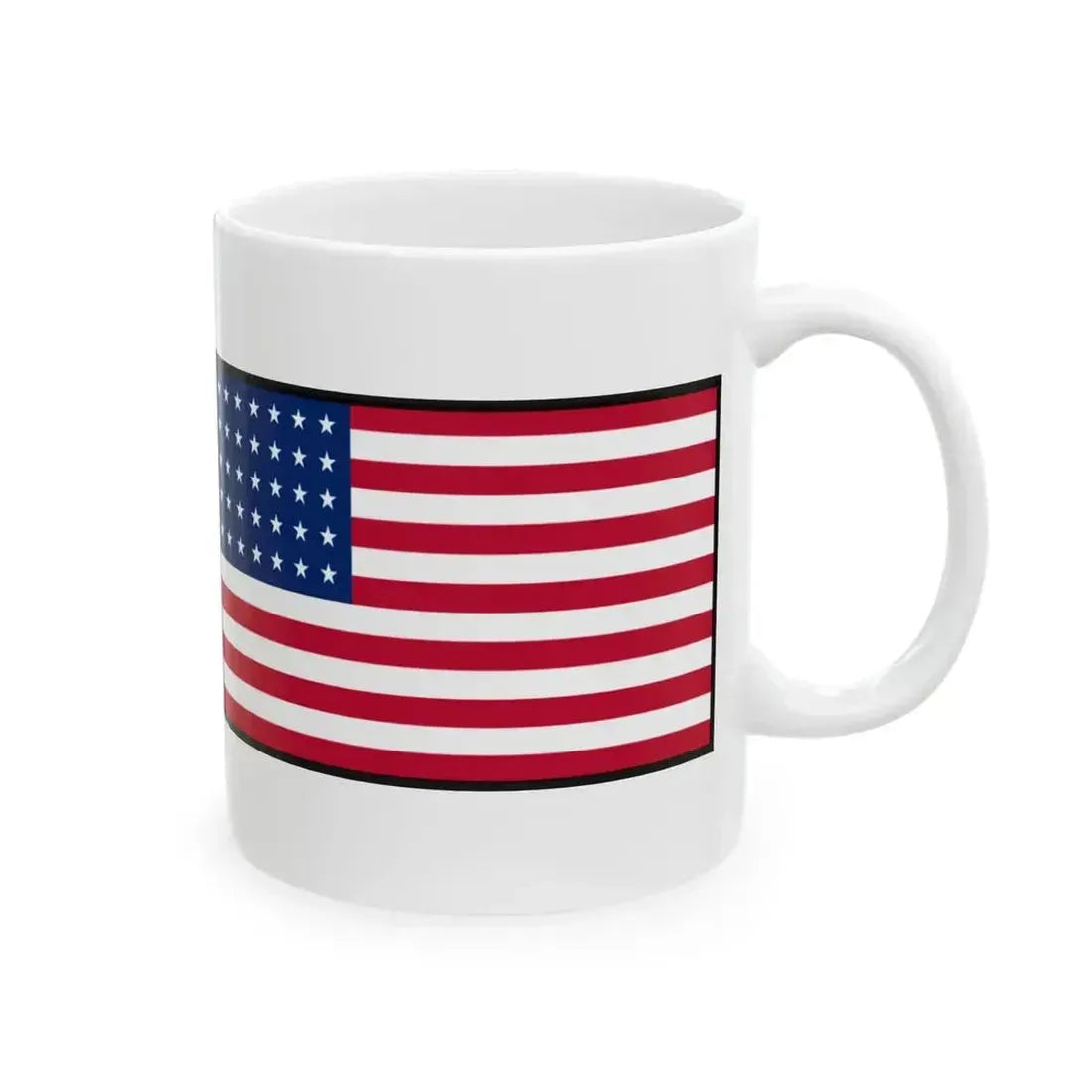 Confederate National Flag  US flag 35 stars (United States) White Coffee Mug - Go Mug Yourself