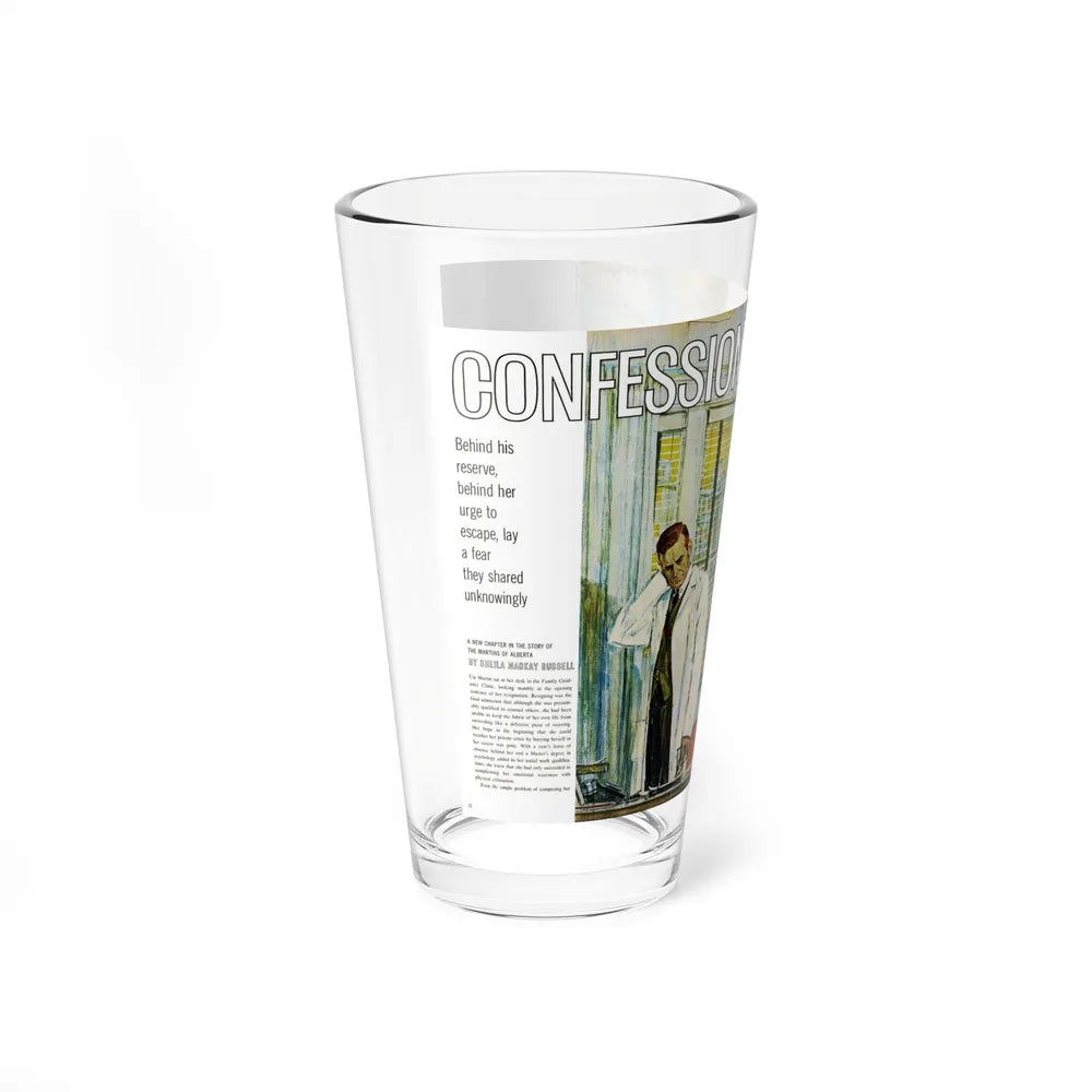 Confession, Chatelaine, May 1962 - Pint Glass 16oz-Go Mug Yourself