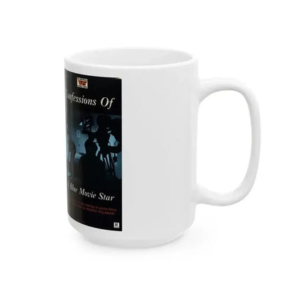 CONFESSIONS OF A BLUE MOVIE STAR (VHS COVER) - White Coffee Mug - Go Mug Yourself