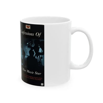 CONFESSIONS OF A BLUE MOVIE STAR (VHS COVER) - White Coffee Mug - Go Mug Yourself