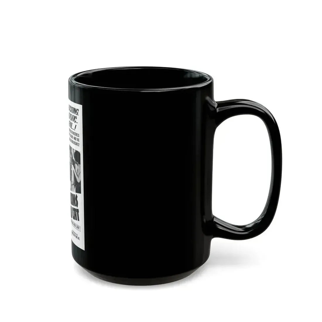 CONFESSIONS OF A PSYCHO CAT 1968 Movie Poster - Black Coffee Mug - Go Mug Yourself