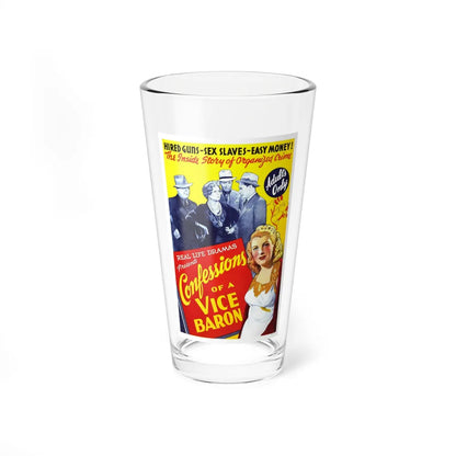 CONFESSIONS OF A VICE BARON 1943 Movie Poster - Pint Glass 16oz-16oz-Go Mug Yourself