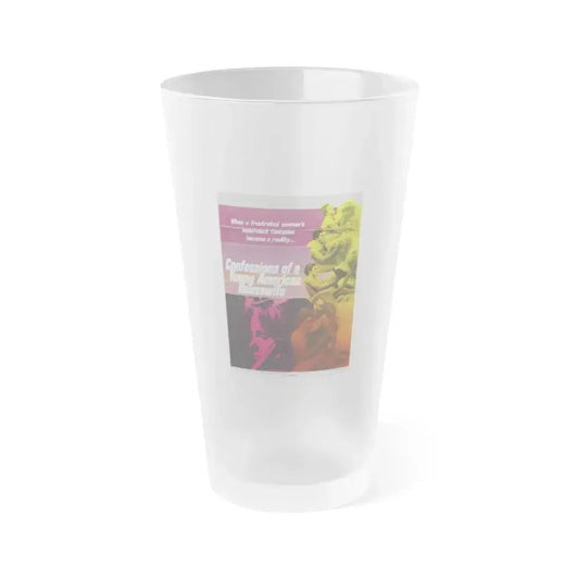 CONFESSIONS OF A YOUNG AMERICAN HOUSEWIFE 1974 Movie Poster - Frosted Pint Glass 16oz 16oz Frosted - Go Mug Yourself