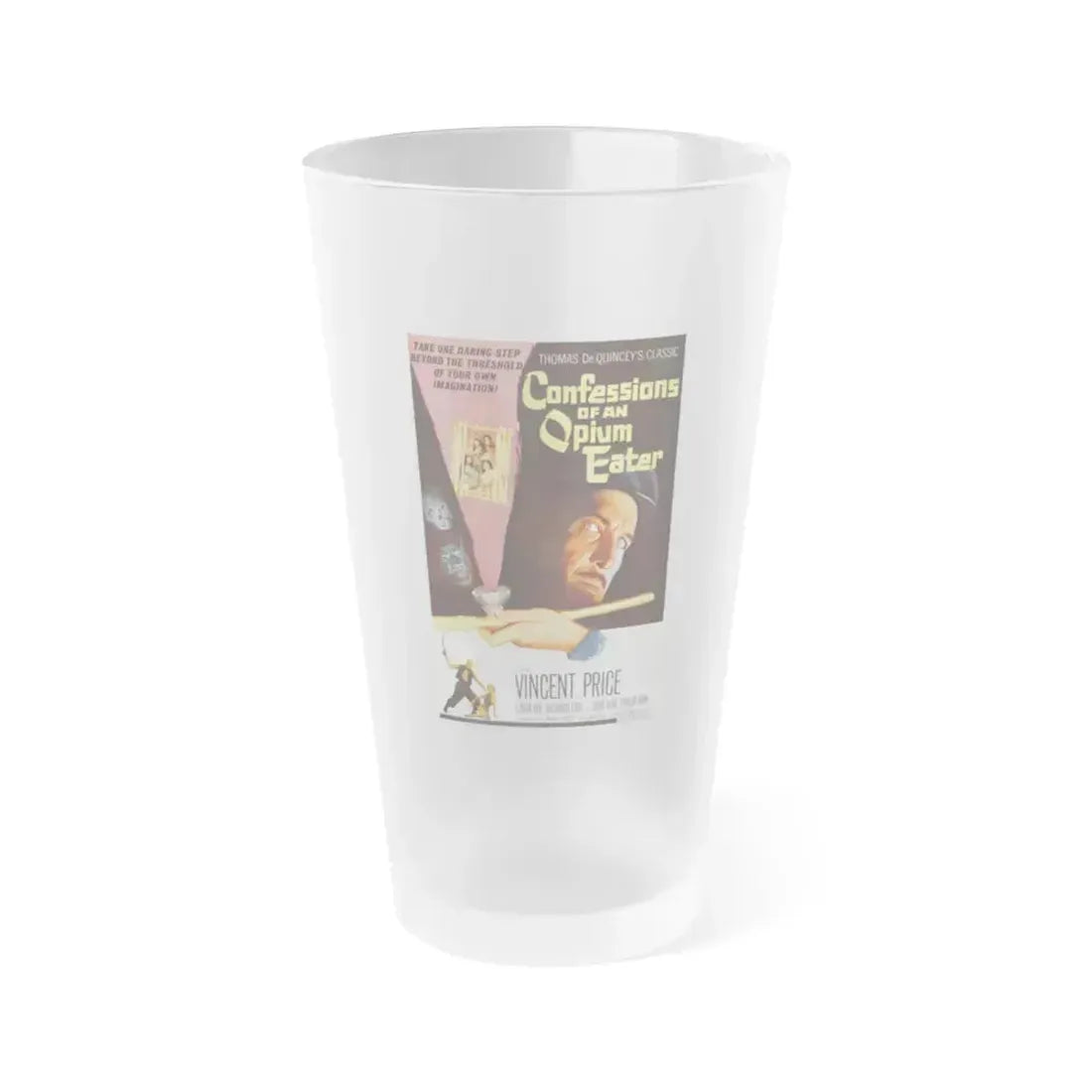 CONFESSIONS OF AN OPIUM EATER 1962 Movie Poster - Frosted Pint Glass 16oz 16oz Frosted - Go Mug Yourself
