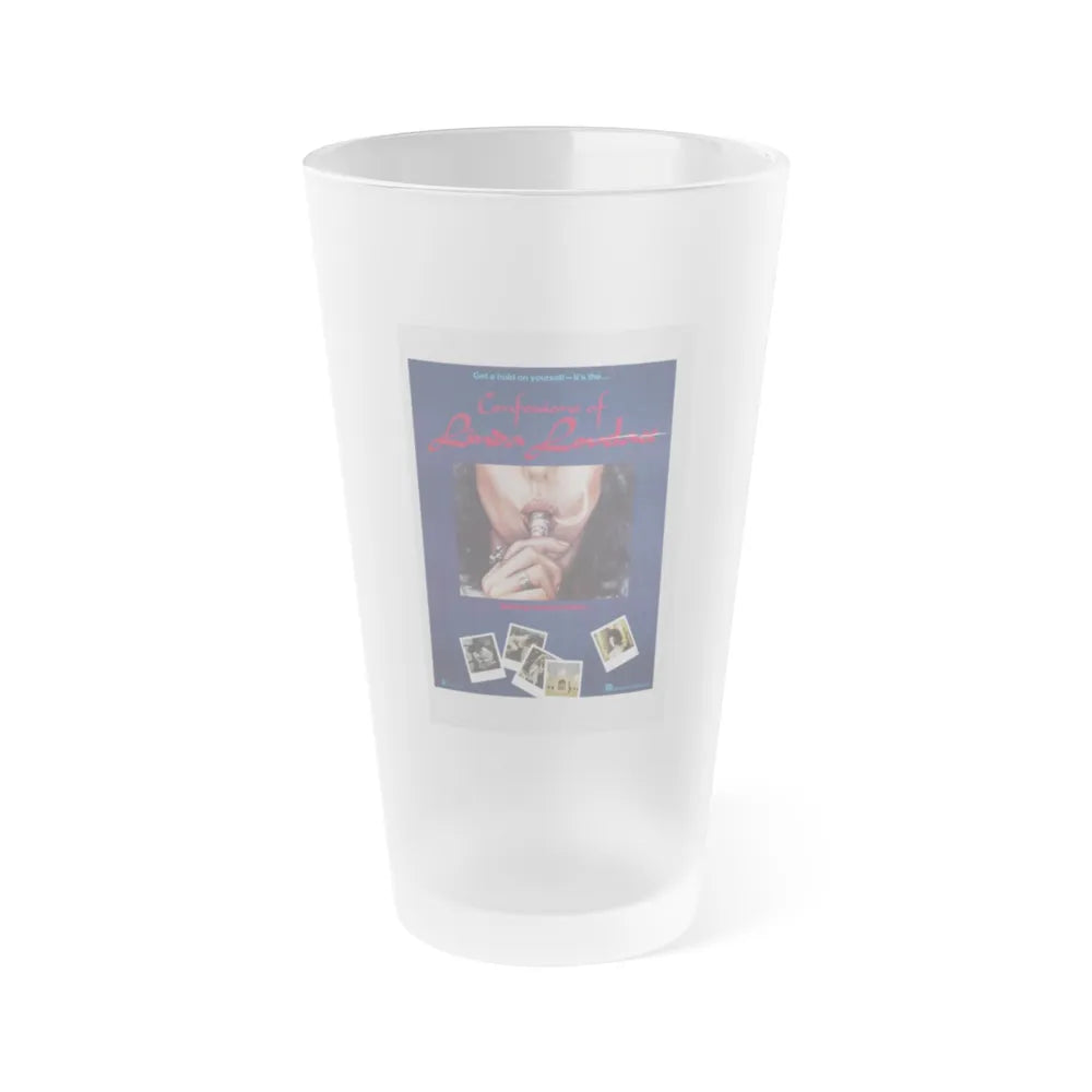 CONFESSIONS OF LINDA LOVELACE 1977 Movie Poster - Frosted Pint Glass 16oz-16oz-Frosted-Go Mug Yourself