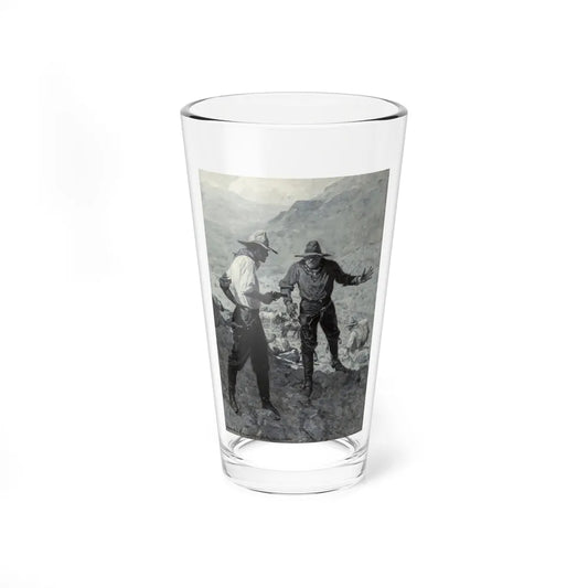 Confrontation Between Two Prospectors, circa 1910 - Pint Glass 16oz-16oz-Go Mug Yourself