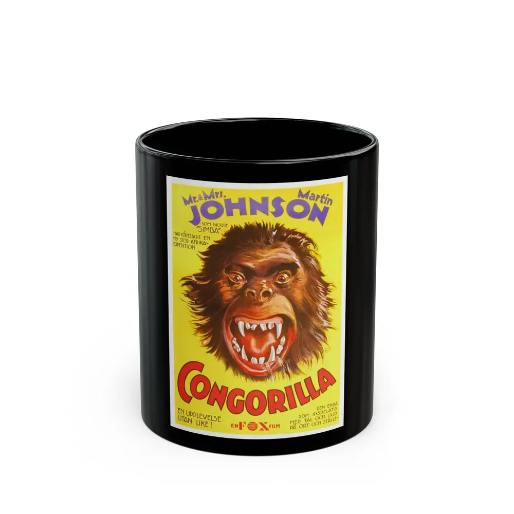 CONGORILLA 1932 Movie Poster - Black Coffee Mug-11oz-Go Mug Yourself