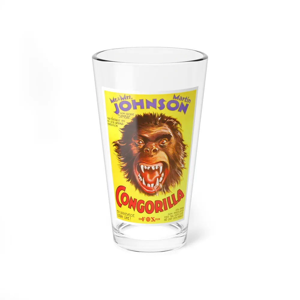 CONGORILLA 1932 Movie Poster - Pint Glass 16oz-16oz-Go Mug Yourself