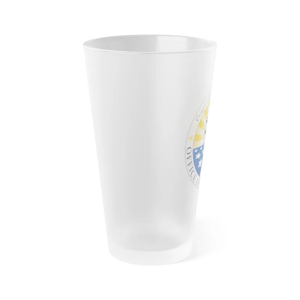 Congress Office of Compliance - Frosted Pint Glass 16oz-Go Mug Yourself