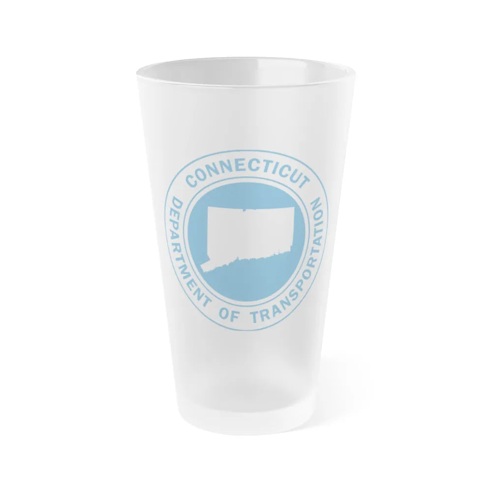 Connecticut Department of Transportation - Frosted Pint Glass 16oz-16oz-Frosted-Go Mug Yourself