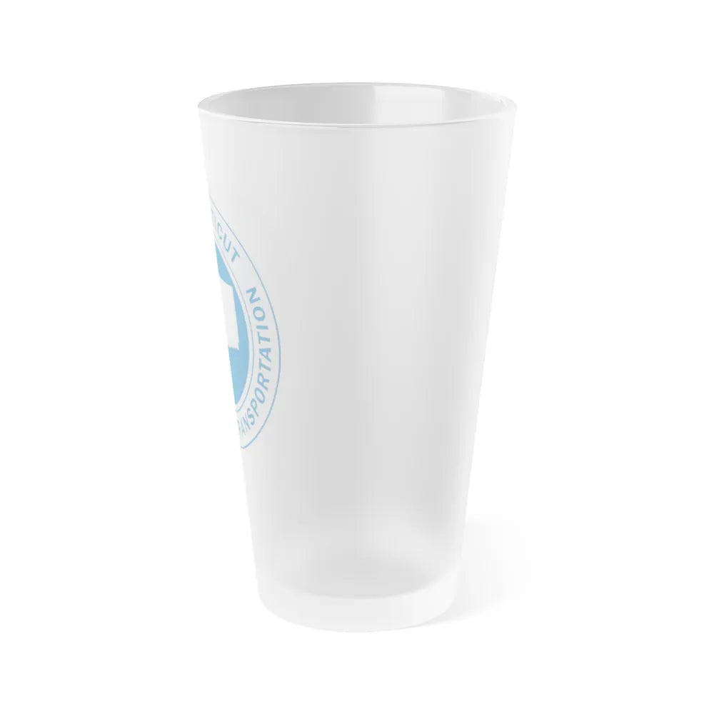 Connecticut Department of Transportation - Frosted Pint Glass 16oz-Go Mug Yourself