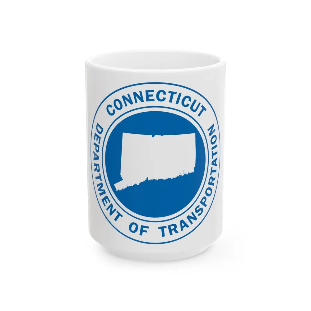 Connecticut Department of Transportation - White Coffee Mug-15oz-Go Mug Yourself