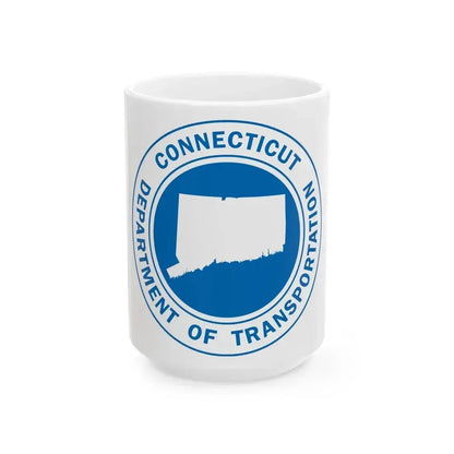 Connecticut Department of Transportation - White Coffee Mug 15oz - Go Mug Yourself