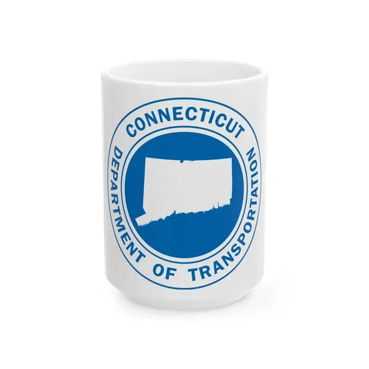 Connecticut Department of Transportation - White Coffee Mug 15oz - Go Mug Yourself