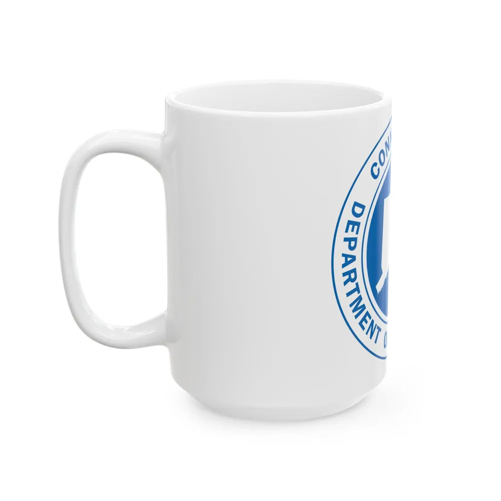 Connecticut Department of Transportation - White Coffee Mug-Go Mug Yourself