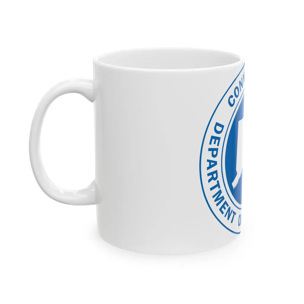 Connecticut Department of Transportation - White Coffee Mug-Go Mug Yourself