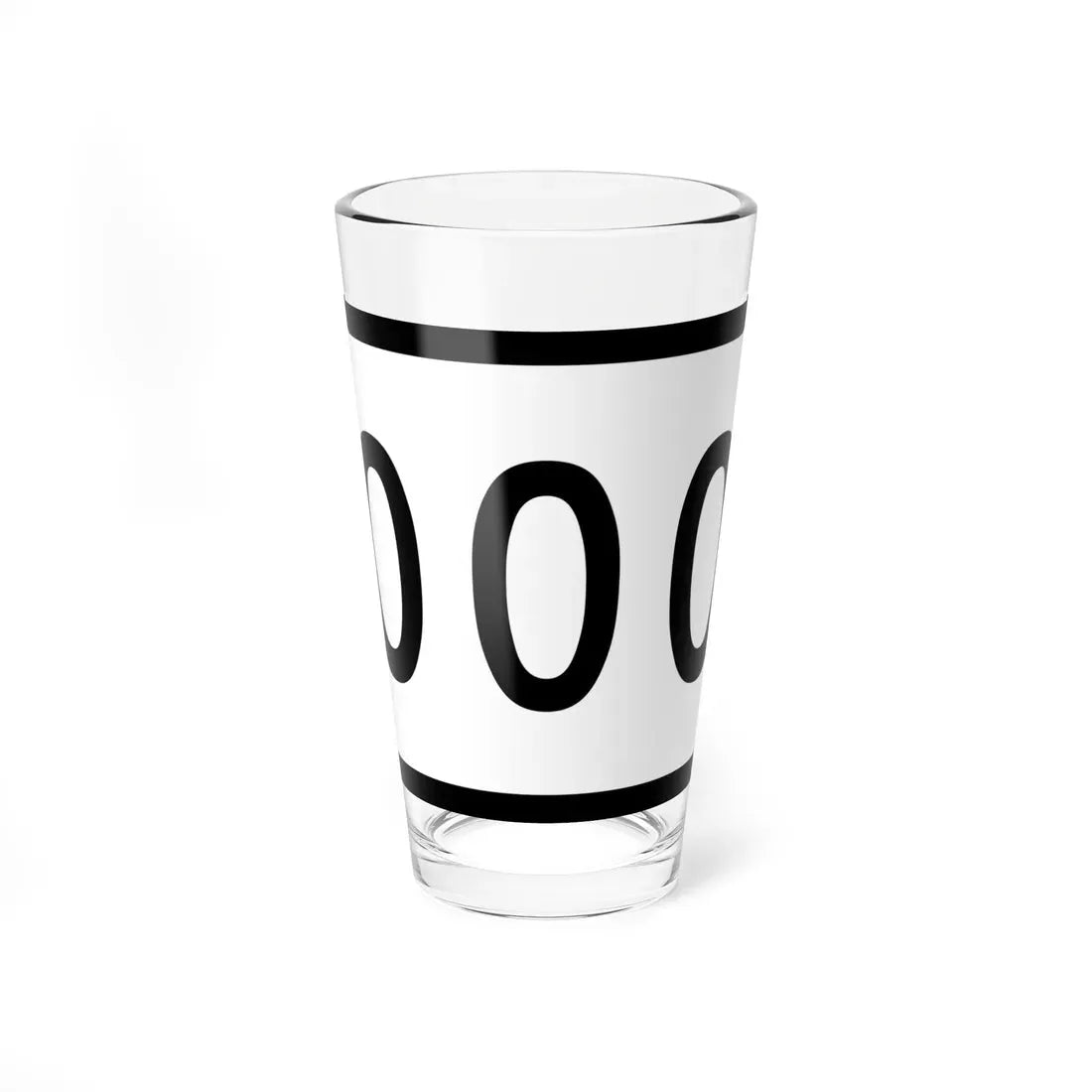 Connecticut Highway 000 template (Connecticut) (Road Sign) Pint Glass 16oz 16oz - Go Mug Yourself