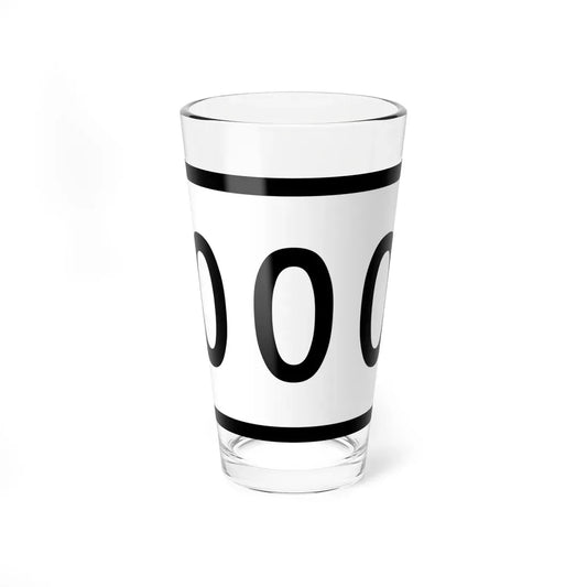 Connecticut Highway 000 template (Connecticut) (Road Sign) Pint Glass 16oz 16oz - Go Mug Yourself