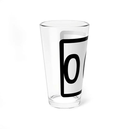 Connecticut Highway 000 template (Connecticut) (Road Sign) Pint Glass 16oz - Go Mug Yourself