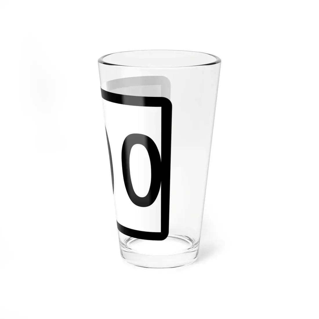 Connecticut Highway 000 template (Connecticut) (Road Sign) Pint Glass 16oz - Go Mug Yourself