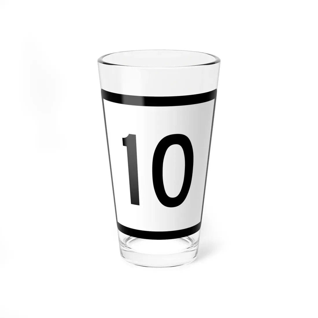 Connecticut Highway 10 (Connecticut) (Road Sign) Pint Glass 16oz 16oz - Go Mug Yourself