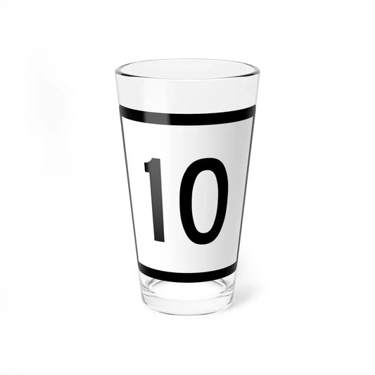Connecticut Highway 10 (Connecticut) (Road Sign) Pint Glass 16oz 16oz - Go Mug Yourself