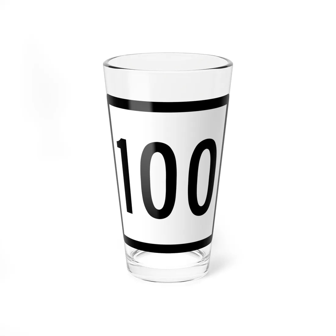 Connecticut Highway 100 (Connecticut) (Road Sign) Pint Glass 16oz 16oz - Go Mug Yourself