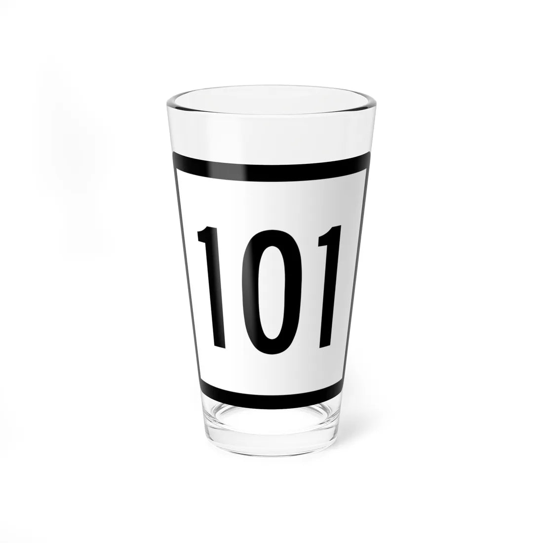 Connecticut Highway 101 (Connecticut) (Road Sign) Pint Glass 16oz 16oz - Go Mug Yourself