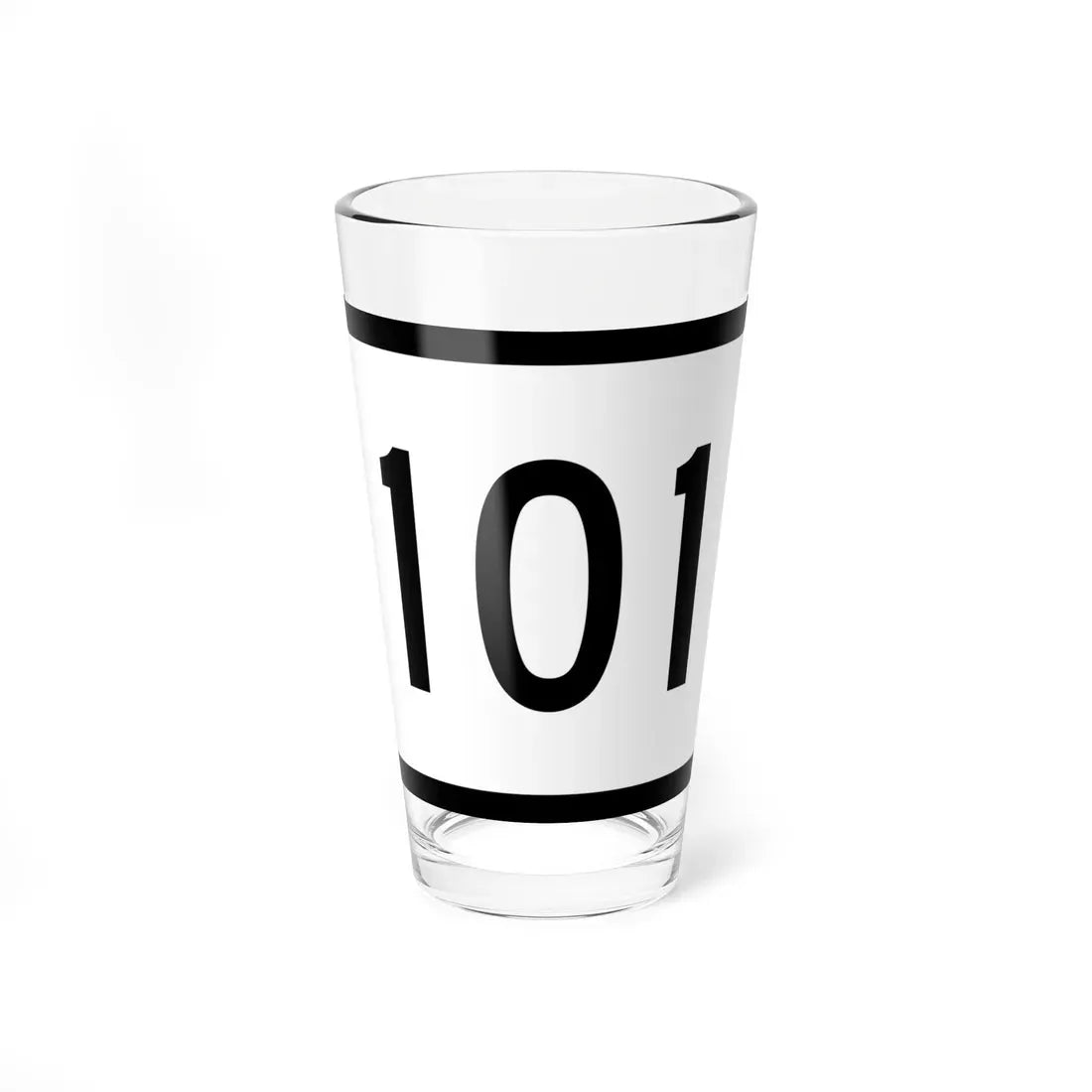 Connecticut Highway 101 wide (Connecticut) (Road Sign) Pint Glass 16oz 16oz - Go Mug Yourself