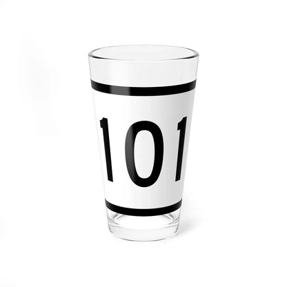 Connecticut Highway 101 wide (Connecticut) (Road Sign) Pint Glass 16oz 16oz - Go Mug Yourself