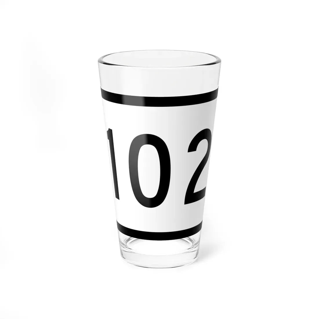 Connecticut Highway 102 wide (Connecticut) (Road Sign) Pint Glass 16oz 16oz - Go Mug Yourself