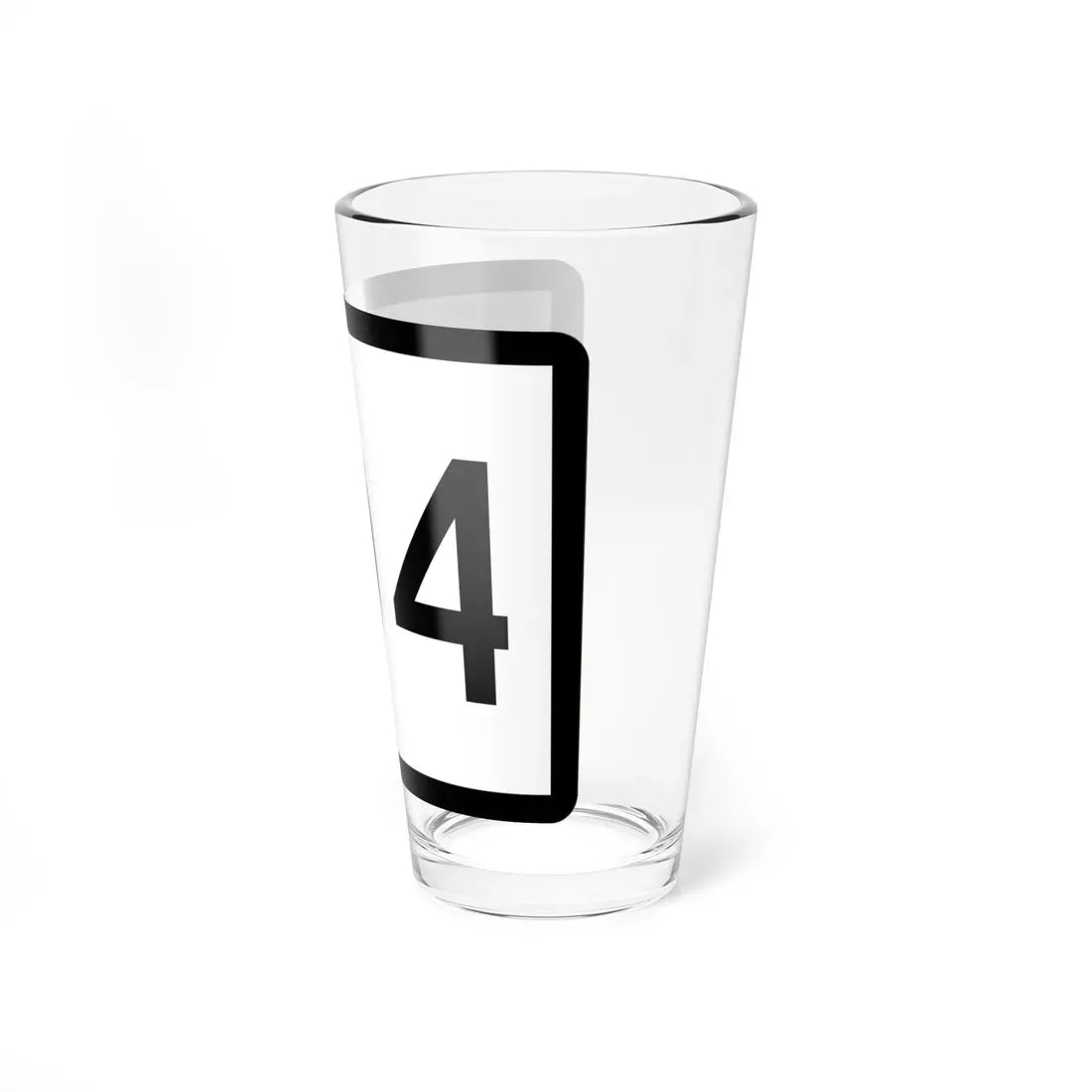 Connecticut Highway 104 wide (Connecticut) (Road Sign) Pint Glass 16oz - Go Mug Yourself