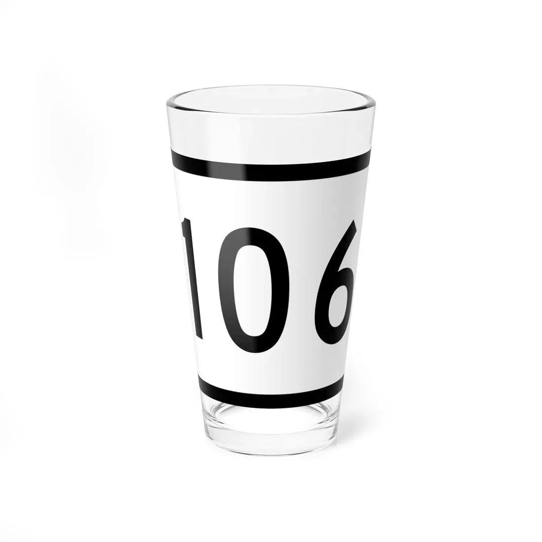 Connecticut Highway 106 wide (Connecticut) (Road Sign) Pint Glass 16oz 16oz - Go Mug Yourself