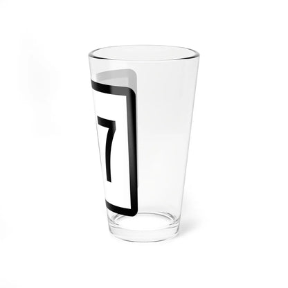 Connecticut Highway 107 (Connecticut) (Road Sign) Pint Glass 16oz - Go Mug Yourself