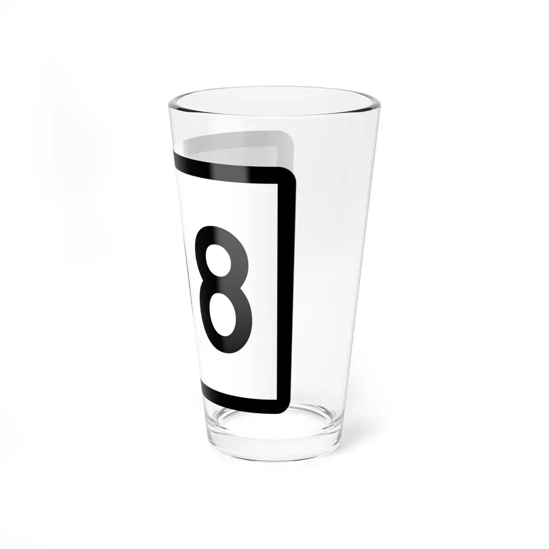 Connecticut Highway 108 wide (Connecticut) (Road Sign) Pint Glass 16oz - Go Mug Yourself