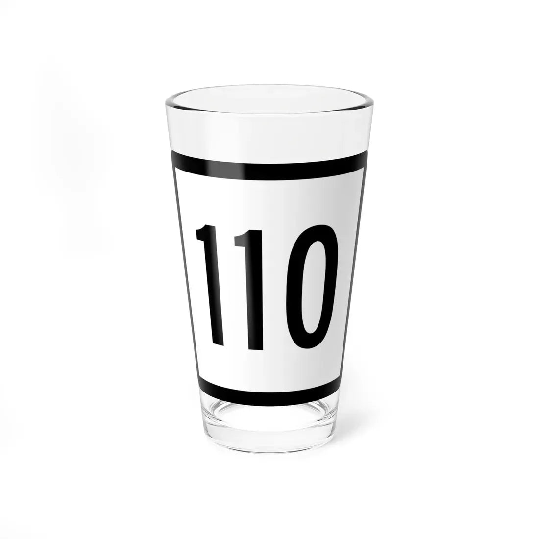 Connecticut Highway 110 (Connecticut) (Road Sign) Pint Glass 16oz 16oz - Go Mug Yourself