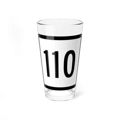 Connecticut Highway 110 (Connecticut) (Road Sign) Pint Glass 16oz 16oz - Go Mug Yourself