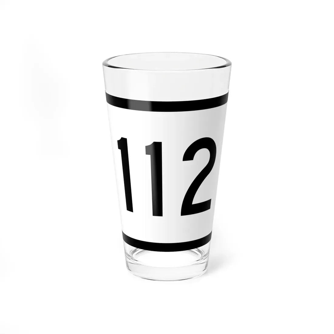 Connecticut Highway 112 wide (Connecticut) (Road Sign) Pint Glass 16oz 16oz - Go Mug Yourself