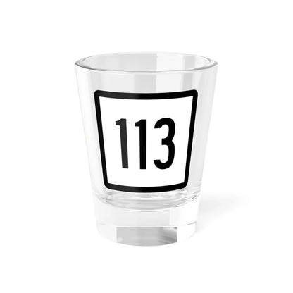 Connecticut Highway 113 (Connecticut) (Road Sign) Shot Glass 1.5oz 1.5oz - Go Mug Yourself