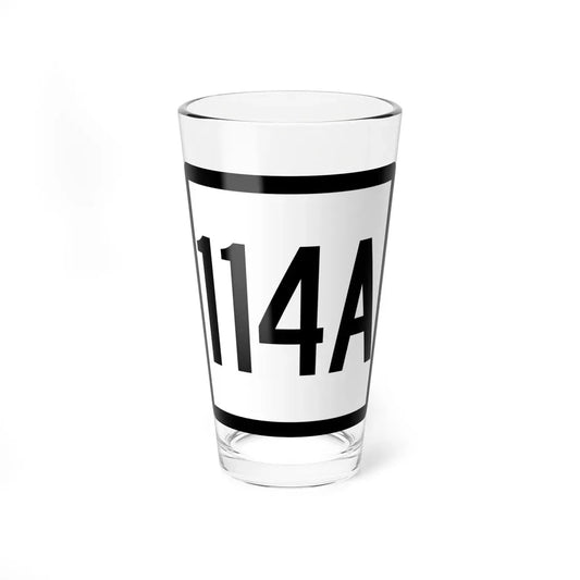 Connecticut Highway 114A (Connecticut) (Road Sign) Pint Glass 16oz 16oz - Go Mug Yourself