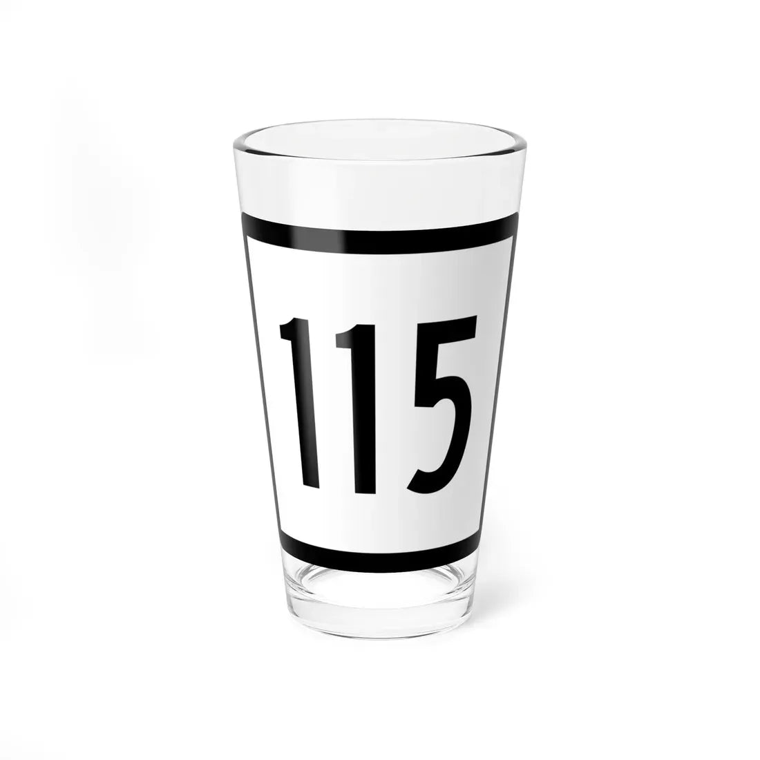 Connecticut Highway 115 (Connecticut) (Road Sign) Pint Glass 16oz 16oz - Go Mug Yourself