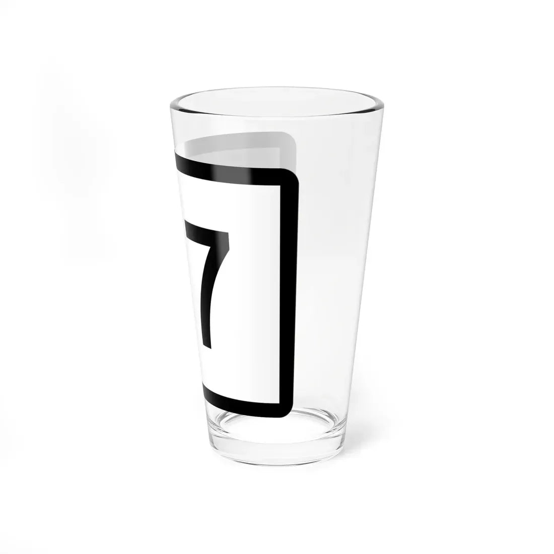 Connecticut Highway 117 wide (Connecticut) (Road Sign) Pint Glass 16oz - Go Mug Yourself