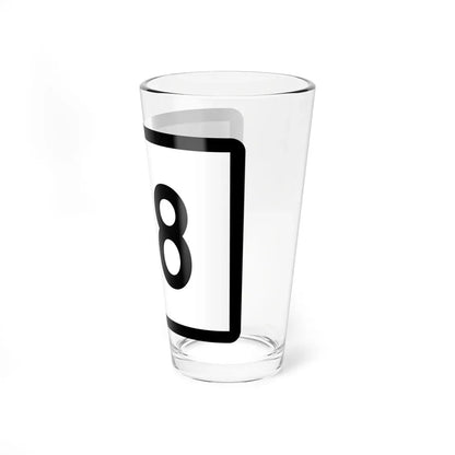 Connecticut Highway 118 wide (Connecticut) (Road Sign) Pint Glass 16oz - Go Mug Yourself
