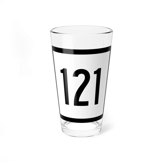 Connecticut Highway 121 (Connecticut) (Road Sign) Pint Glass 16oz 16oz - Go Mug Yourself
