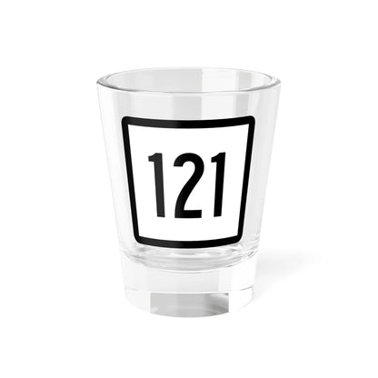 Connecticut Highway 121 (Connecticut) (Road Sign) Shot Glass 1.5oz 1.5oz - Go Mug Yourself
