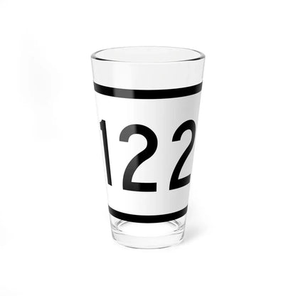 Connecticut Highway 122 wide (Connecticut) (Road Sign) Pint Glass 16oz 16oz - Go Mug Yourself