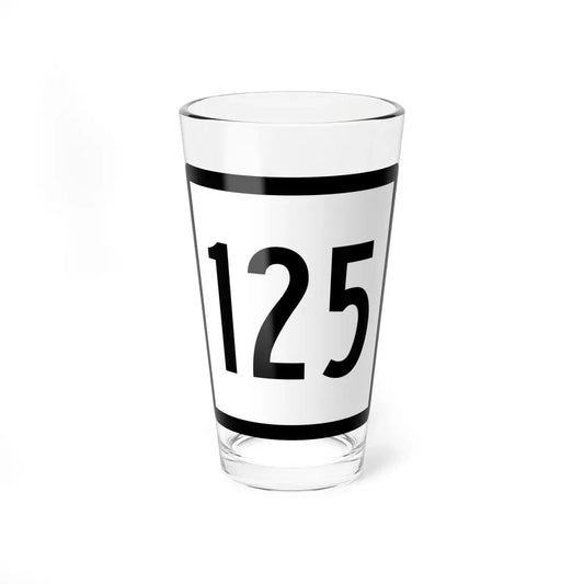 Connecticut Highway 125 (Connecticut) (Road Sign) Pint Glass 16oz 16oz - Go Mug Yourself